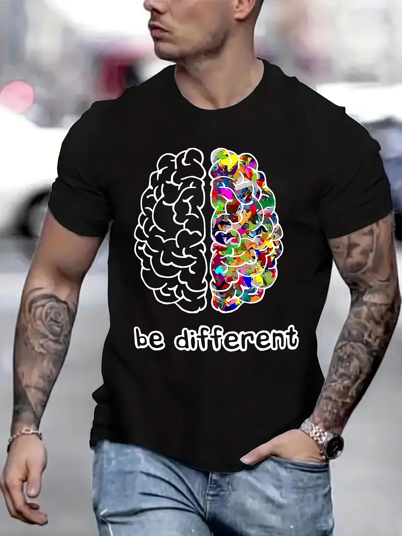 

Be Different Funny Men's T-Shirts Gifts Men Football Shirts 2025 Graphic Tee Mens Designer Clothes B5022247