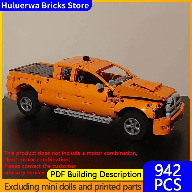 

Speed Racing Car Model MOC Building Bricks Ram 1500 Pickup Truck Modular Technology Children Holiday Gifts Assemble Toys Suit