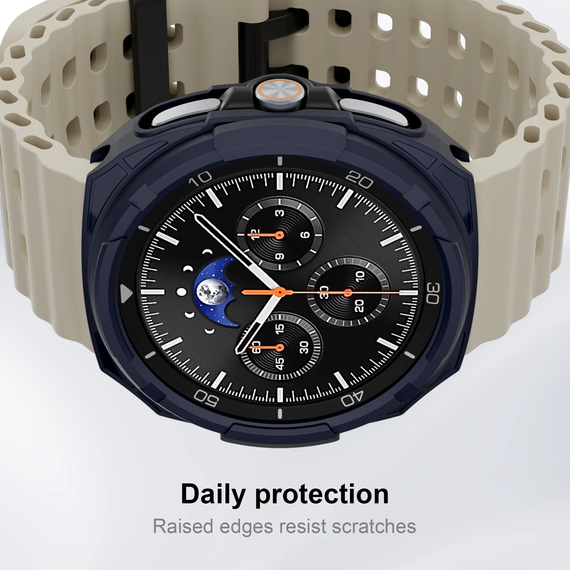 حافظة واقية من مادة TPU مضادة للخدش وواقي شاشة ناعم لساعة سامسونج جالاكسي 8 الكلاسيكية