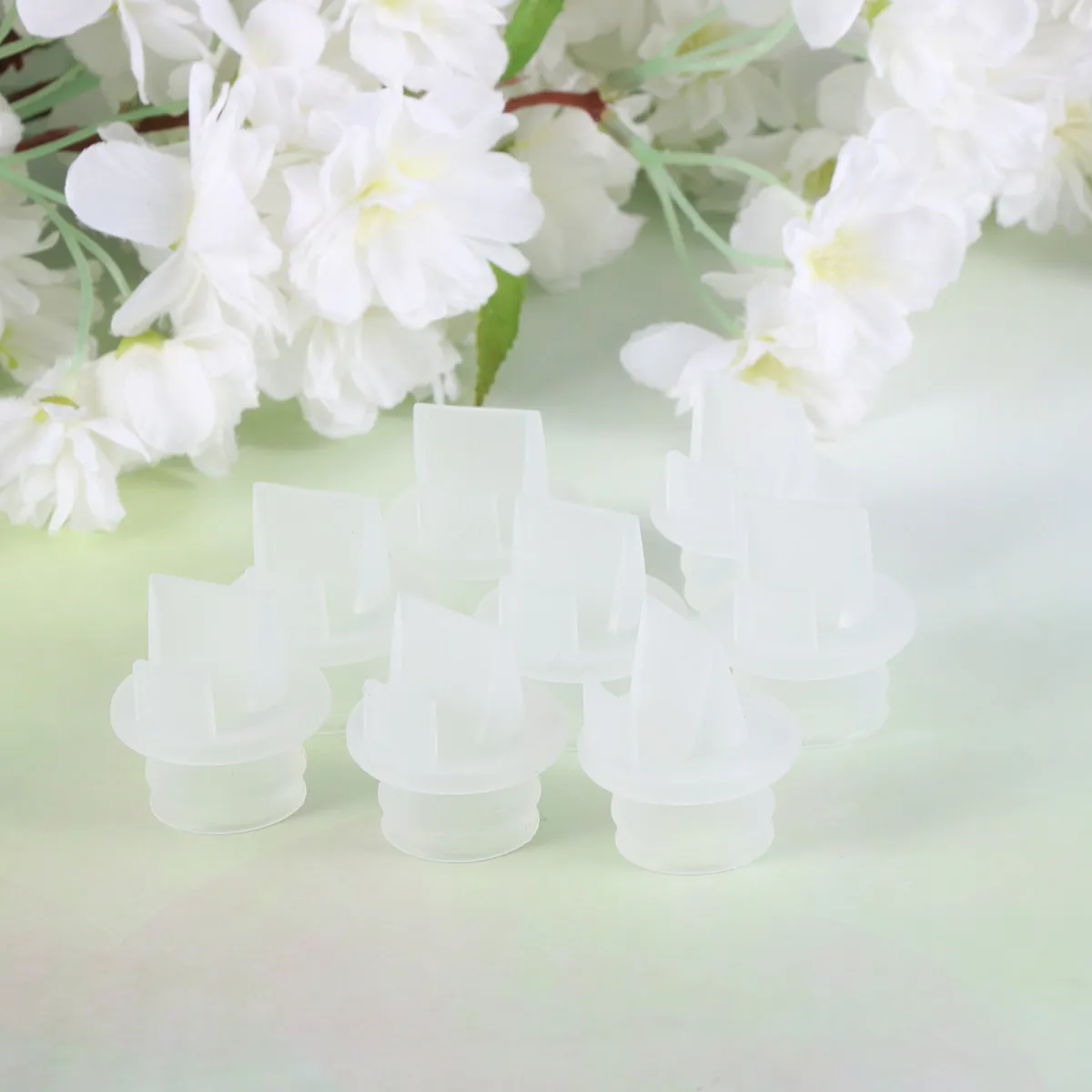 

Набор из 8 силиконовых клапанов-«утиных носиков» для молокоотсоса, пищевой силикон, противоточный дизайн, для ручных и электрических молокоотсосов, для плавного сбора молока