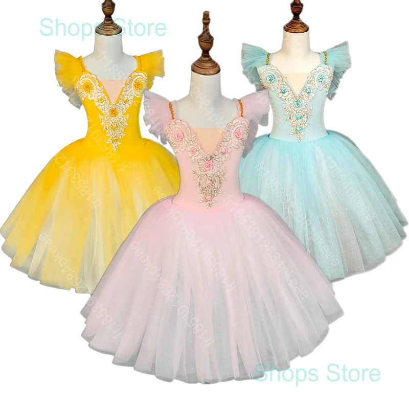 Jupe de ballet pour enfants, jupe de danse pour filles, costumes de spectacle collectif pour enfants