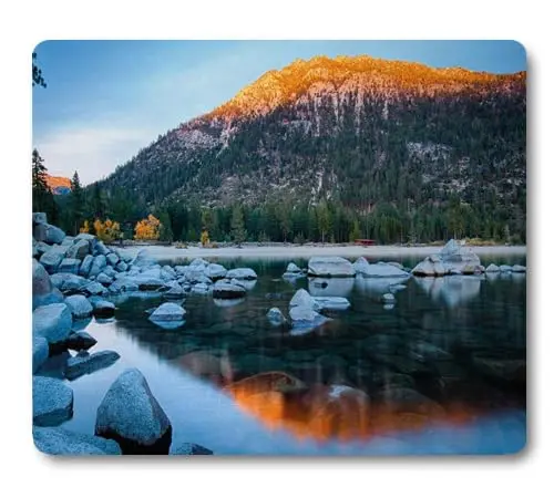 High Quality Beautiful Scenery Printing Lock Edge Gaming Mousepad Gamer Mouse Mat Keyboard Mats Desk Pad Mousepads 30x25cm