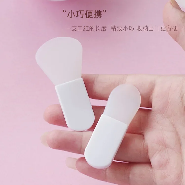 Soft Head Mini Makeup Silicone Mask Brush DIY Beauty Tools Makeup Brushes Mask Shovel Type Film Conditioning Tools