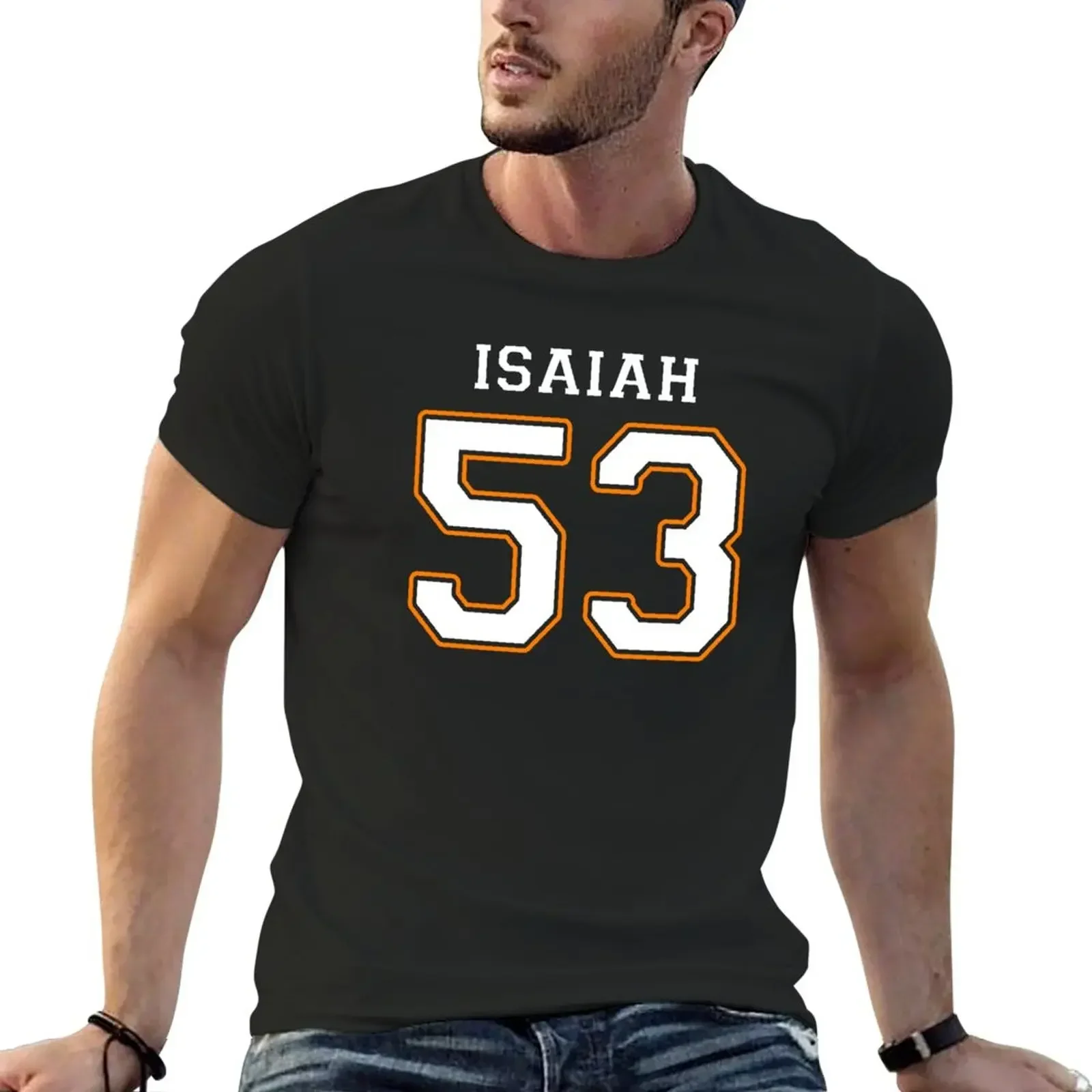 summer tops mens t shirts New Isaiah 53 T-Shirt t shirt man Anime t-shirt  Informal Hot Sale Round Collar harajuku Crewneck 2024