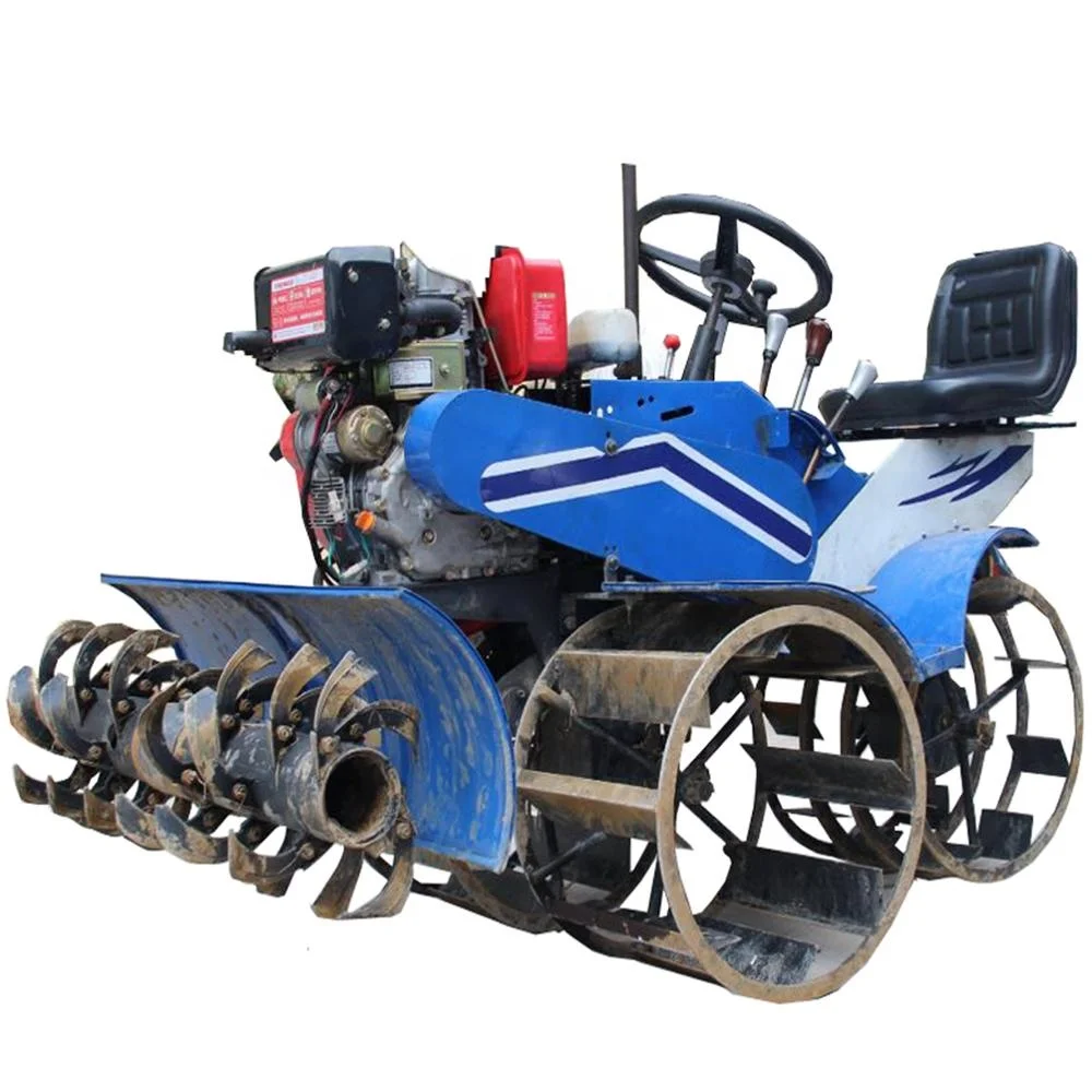 Wheel Type  Engine Rice Paddy Field Mini Power Tiller / Rotary Tiller Best Price