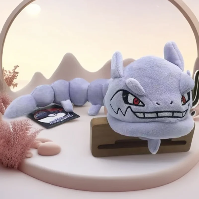 30cm Pokemon Onix Steelix Kawaii Plush Dolls Soft Long Body Can Bend Snake Shape Stuffed Toys for Children Gifts Car Room Decor