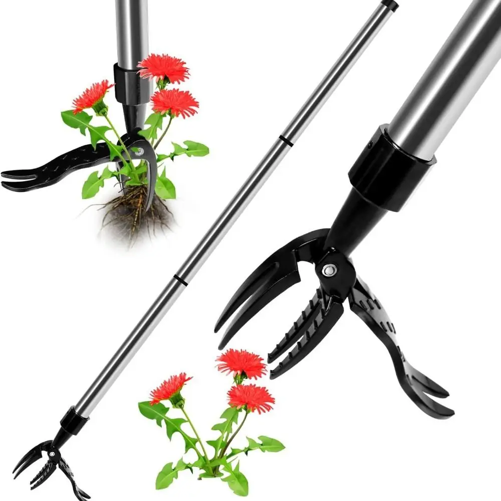 Aluminum Claw Manual Weed Remover Replacement Portable Foot Pedal Weed Puller Tool Non-Slip Stand Up Weed Puller Tool Outdoor