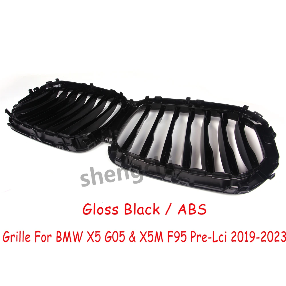 G05 Pre-Lci ABS Gloss Black Front Grille For BMW X5 G05 X5M F95 Front Bumper Grill Car Accessories 2019-2023