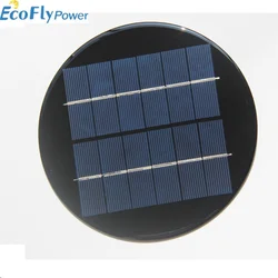 Polycrystalline silicon 2W 6V diameter 150MM solar circular panel solar cell panel circular light panel
