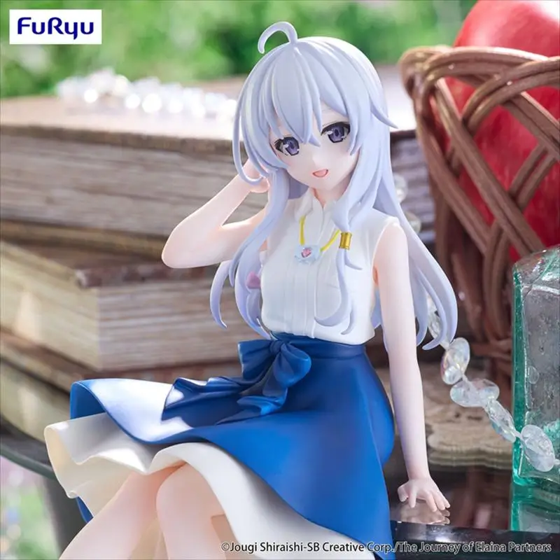 

14cm Genuine FuRyu Wandering Witch: The Journey of Elaina Ramen Press Elaina Anime Action Figure Model Toys Gift for Birthday