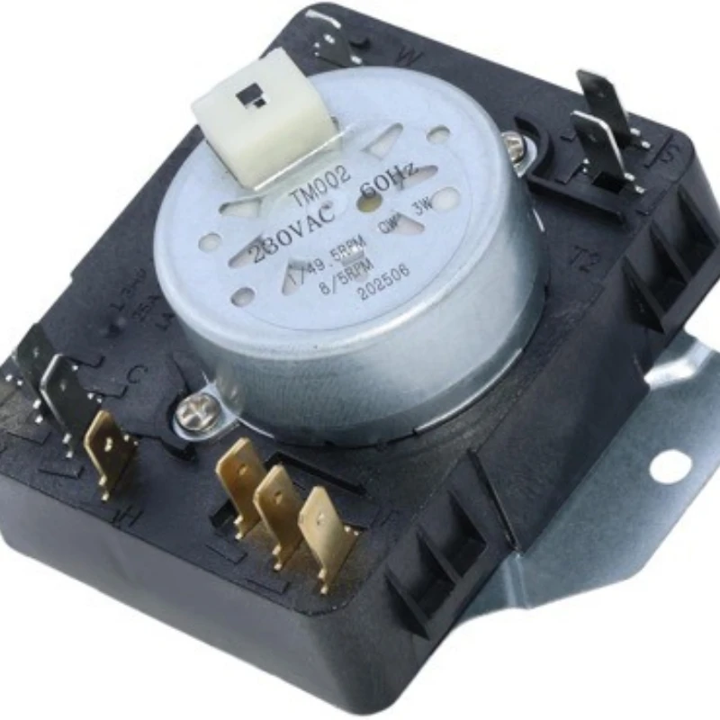 

Dryer timer assembly for electric dryers