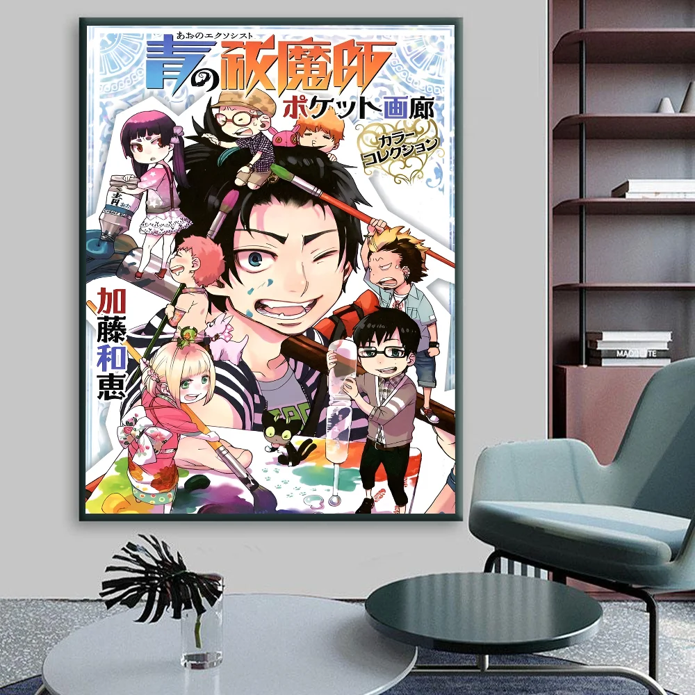 Blue Exorcist  Classic Movie Posters HD Quality Poster Wall Art Painting Study Nordic Home Decor