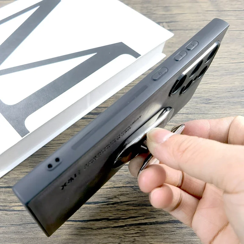 حافظة مغناطيسية جلدية مثبتة على السيارة لسامسونج جالاكسي S25 S24 S23 S22 S21 S20 FE نوت 20 الترا بلس A55 A54 A53 A52 A15 5G غطاء