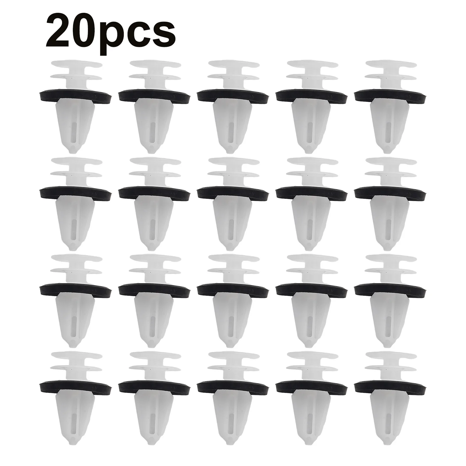 포드용 테슬라에 맞는 20개 클립 도어 트림 패널 102540100 A W 713297 -S300 4831516 흰색 나일론 클립 자동 패스너 클립