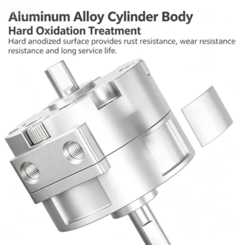 HEBAI CDRB2BW Pneumatic Rotary Actuator Vane Type Cylinder 10 15 20 30 40 90 180 270 Degree Double Acting Swing Cylinder