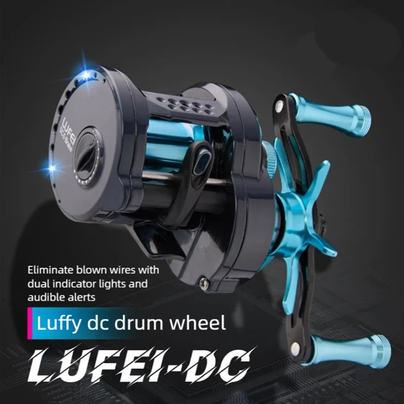 7.2:1 Lubenfly DC Electronic Brake Baitcasting Reel, Max 5KG Drag, 6+1BB, Long‑Cast Fishing Reel with Click Sound Alarm