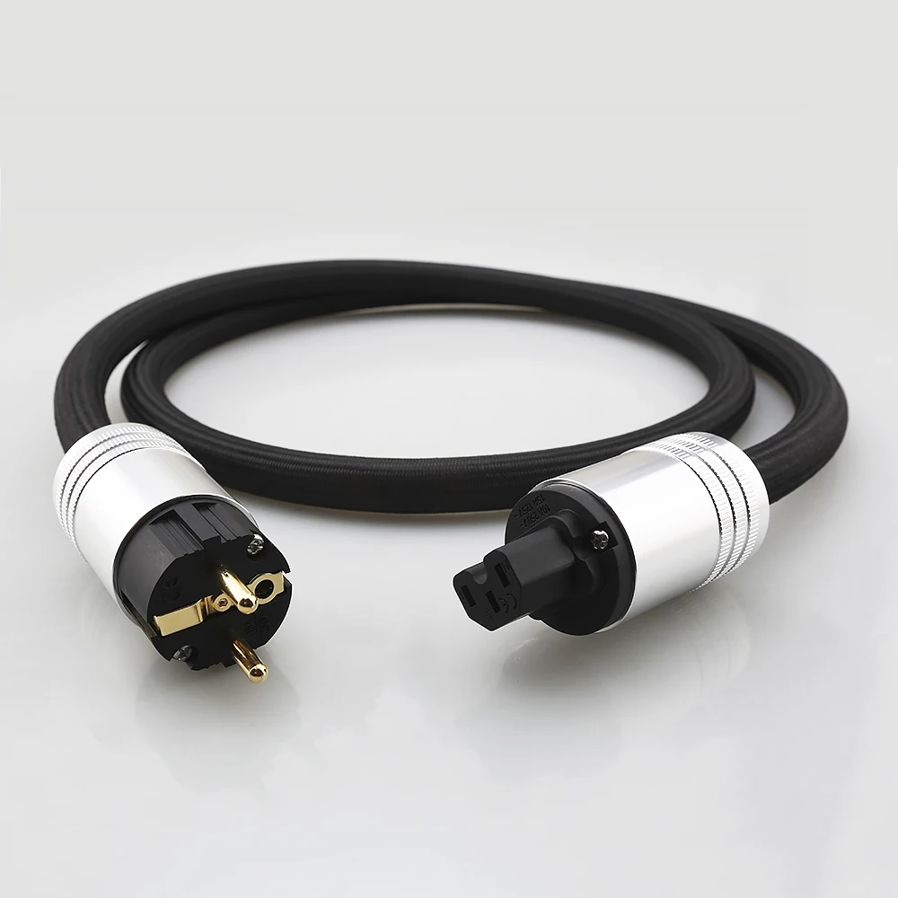 

HiFi Audio Power Cable OCC Copper European Standard for CD Players Tube Amplifiers Power Amplifiers