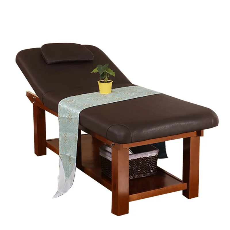 

New Six legged Reinforced Chinese Massage Bed Solid Wood Multi functional Beauty Bed Beauty Massage Bed