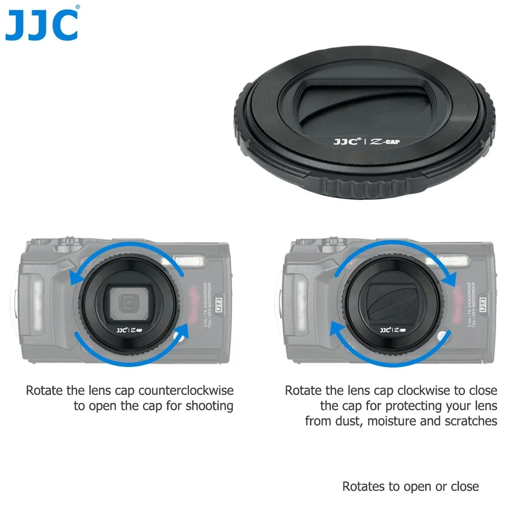 JJC Lens Cap Lens Protector Cover for Olympus TG-7 TG7 TG-6 TG6 TG-5 TG5 TG-4 TG-3 TG-2 TG-1 Replaces LB-T01 Rotating Len Cap