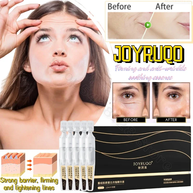 JOYRUQO Restructured Collagen Second-Pulse Essence Soothes Skin Diminishes Fine Lines Firms Moisturizes and Repairs Essence