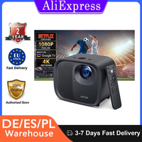 ETOE E3 Pro Projector with Google TV 600 ANSI Native 1080P 4K Decoding Auto Focus & Keystone Correction Dual-Band WiFi 20W Audio