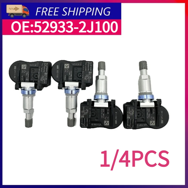 

1/4PCS 52933-2J100 52933-3N100 TPMS Sensor For Genesis G80 Hyundai Accent Kia Rio Sorento Tire Pressure Monitor System 433Mhz