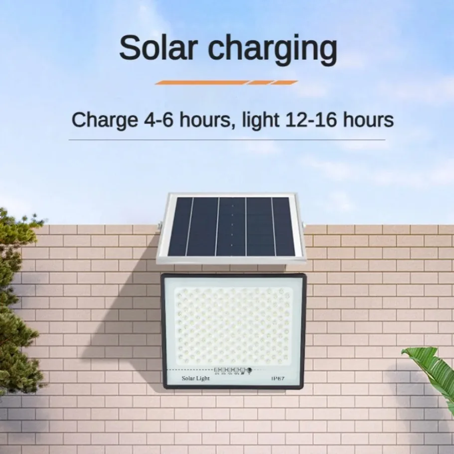 في الهواء الطلق الشمسية LED الأضواء الكاشفة حديقة الشرفة IP67 مقاوم للماء داخلي في الهواء الطلق الطاقة الشمسية الجدار مصباح الممر ضوء حديقة الديكور #3
