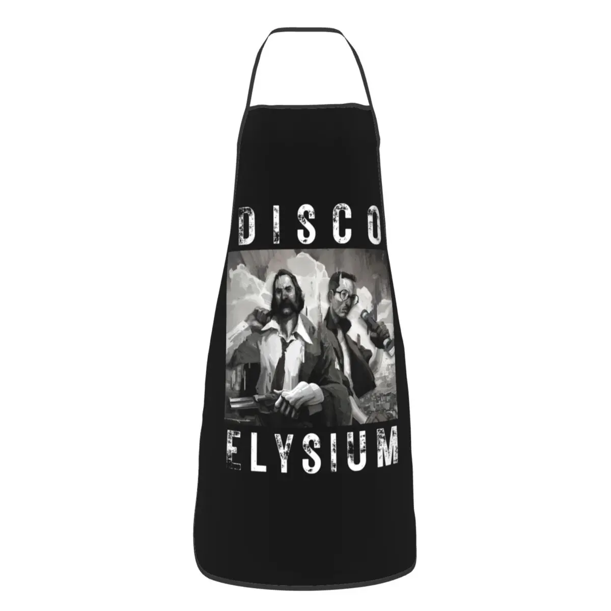 Unisex Disco Elysium Gaming Bib Apron Adult Women Men Chef Tablier Cuisine for Cooking Kitchen Gardening