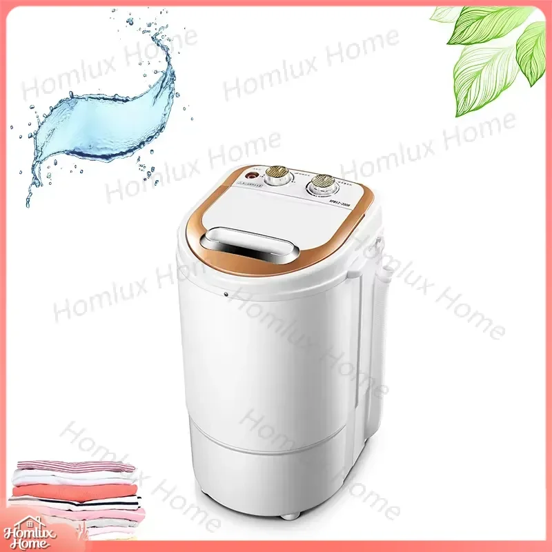 Mini Portable Washing for Dormitory Home Use Single Tub Semi Automatic Laundry and Spin Dry Washer Compact