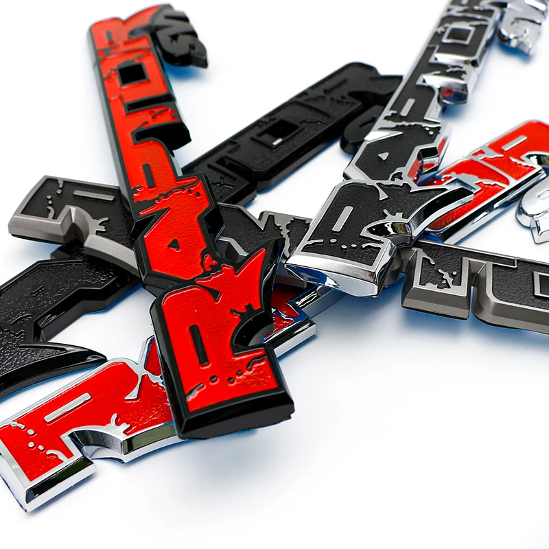 ABS Trunk Sticker Plastic Logo Badge Raptor letter Badge for Ford Focus Mk2 Fiesta Mk3 Mondeo Mk4 Ranger Kuga Mk7 C Accessorie view 5