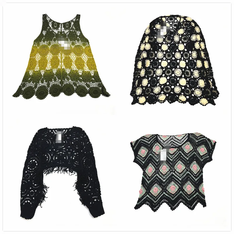 

Двухслойный ажурный однотонный четырехсезонный роскошный гибридный свитер с цветочной вышивкой в стиле ретро, теплый свитер для поездок на работу