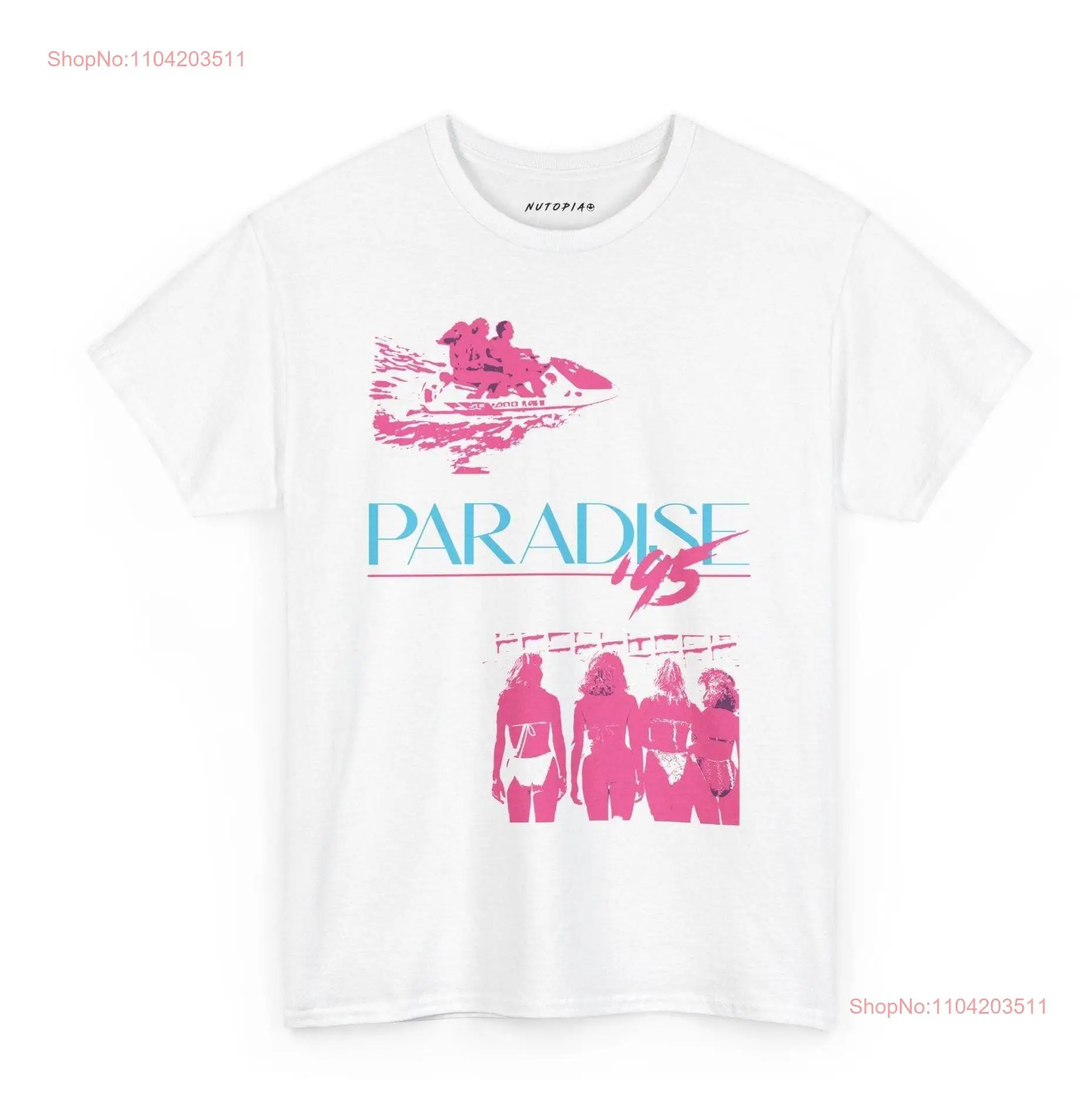 Paradise 1995 Heavy Cotton T Shirt long or short sleeves