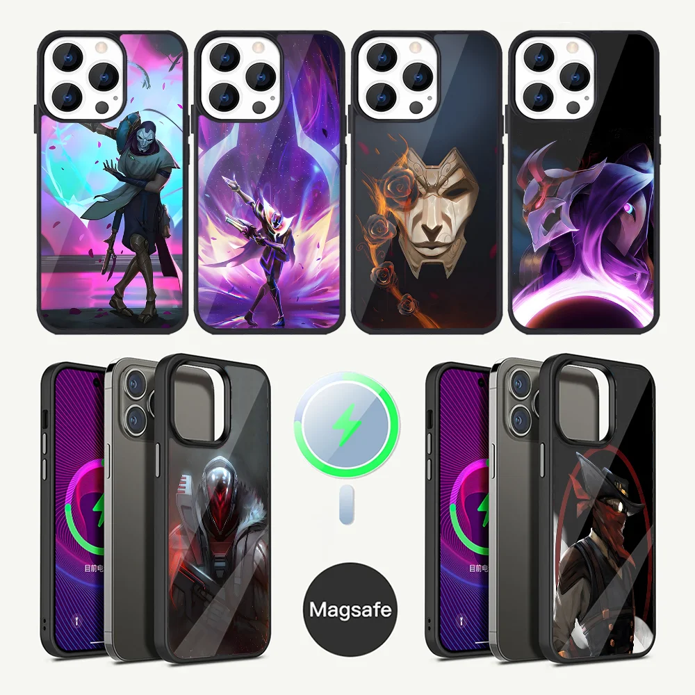 L-LOL K-Khada Jhin Virtuoso Phone Case For iPhone 15,14,13,12,11,Plus,Pro,Max Mini Magsafe Magnetic Wireless Charging