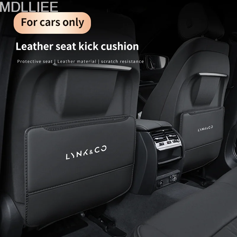 

For LYNK&CO 03+ PHEV 05 09 PHEV MHEV 01 02 06 Car Seat Backrest Anti-kick Pad Seat Back Organizer Storage Bag Auto Accessories