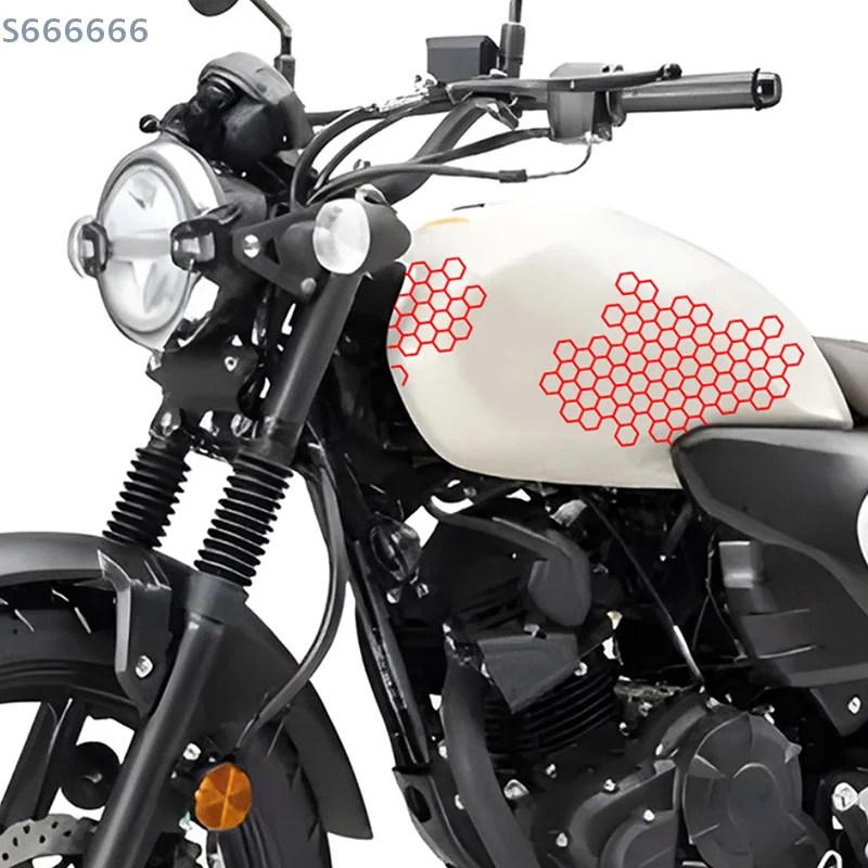 Waterproof Motorcycle Sticker Honeycomb Helmet Decals Car Refit Creative Body Decoration Bumper Sticker for Vehicle Modification