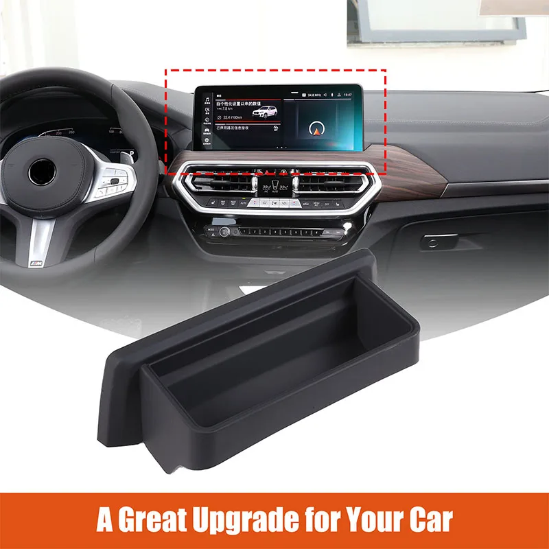 

cheya ABS Car Central Control Navigation Screen Rear Storage Box for BMW X1 X2 F48 F49 2021-2022 Interior Accessories