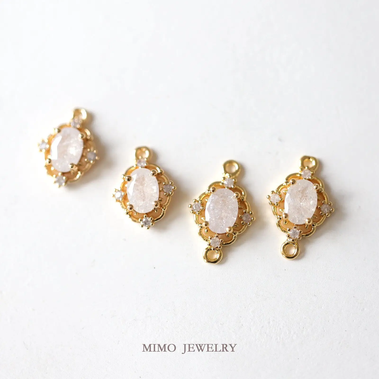 

Позолоченные ретро-подвески с ажурным узором «Ледяной цветок» и цирконием для изготовления ювелирных изделий, аксессуары для браслетов своими руками