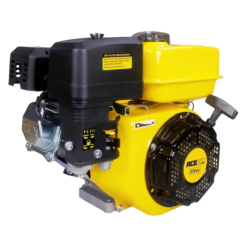 Aceup Energy 7HP 212cc Gas Engine Horizontal Shaft, 4 Stroke OHV Gas Motor, Shaft 3/4