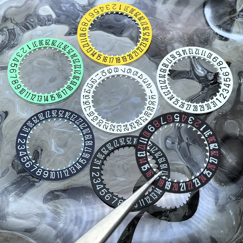 NH35 NH36 Date Dial Fits NH35 NH36 NH34 Movement 6.0H Or 9.0H O'clock Position Mechanical Movt Day Date Dial Wheel Modified Part