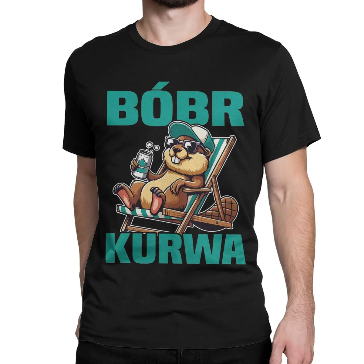 Bober Bobr Kurwa Bober Meme Men T Shirts Leisure Tee Shirt Short Sleeve Round Collar T-Shirts Cotton Summer Clothes