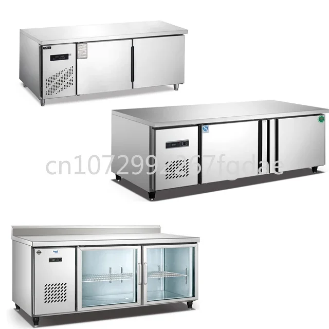 Kitchen Equipment Stainless Steel Pizza Workbench Refrigerator Freezer Salad Workbench