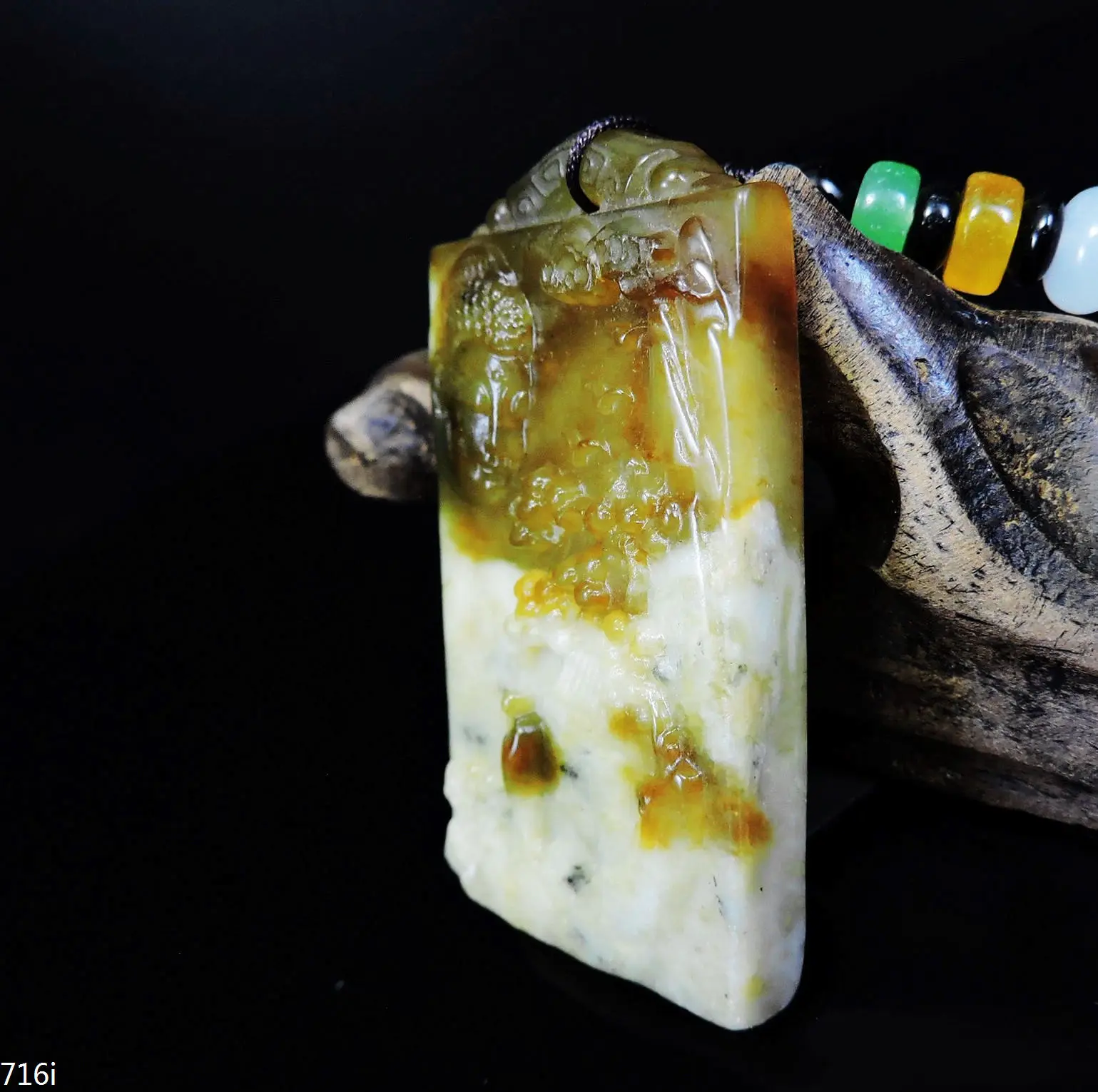 

Jade Jewelry Natural Jade Pendant Necklace Hand-Carved buddha&landscape Jadeite Necklace Pendant Gift No Treatment 716i