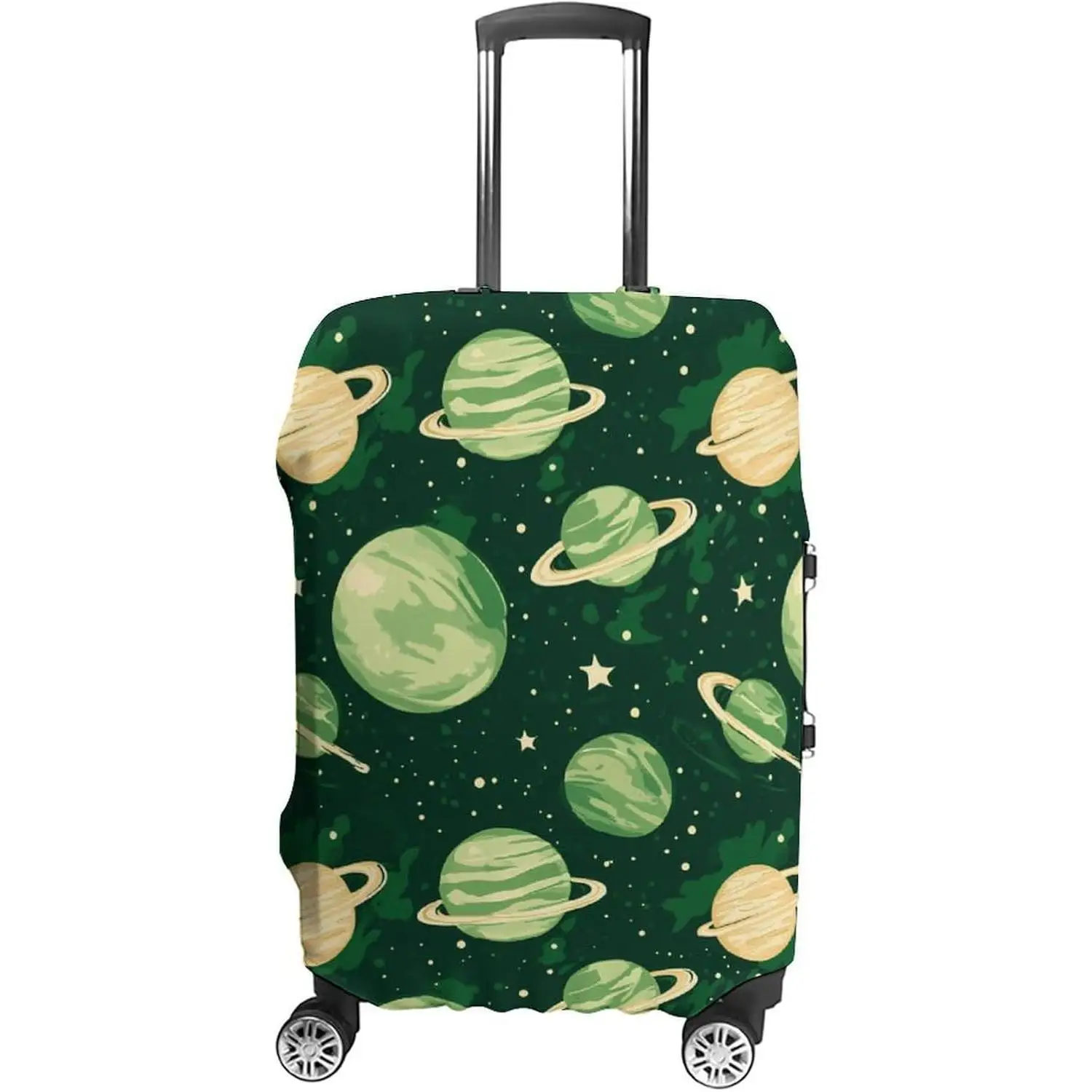 

Planet Watercolor Printed Suitcase Covers for Luggage Washable Travel Elastic Luggage Cover Protector