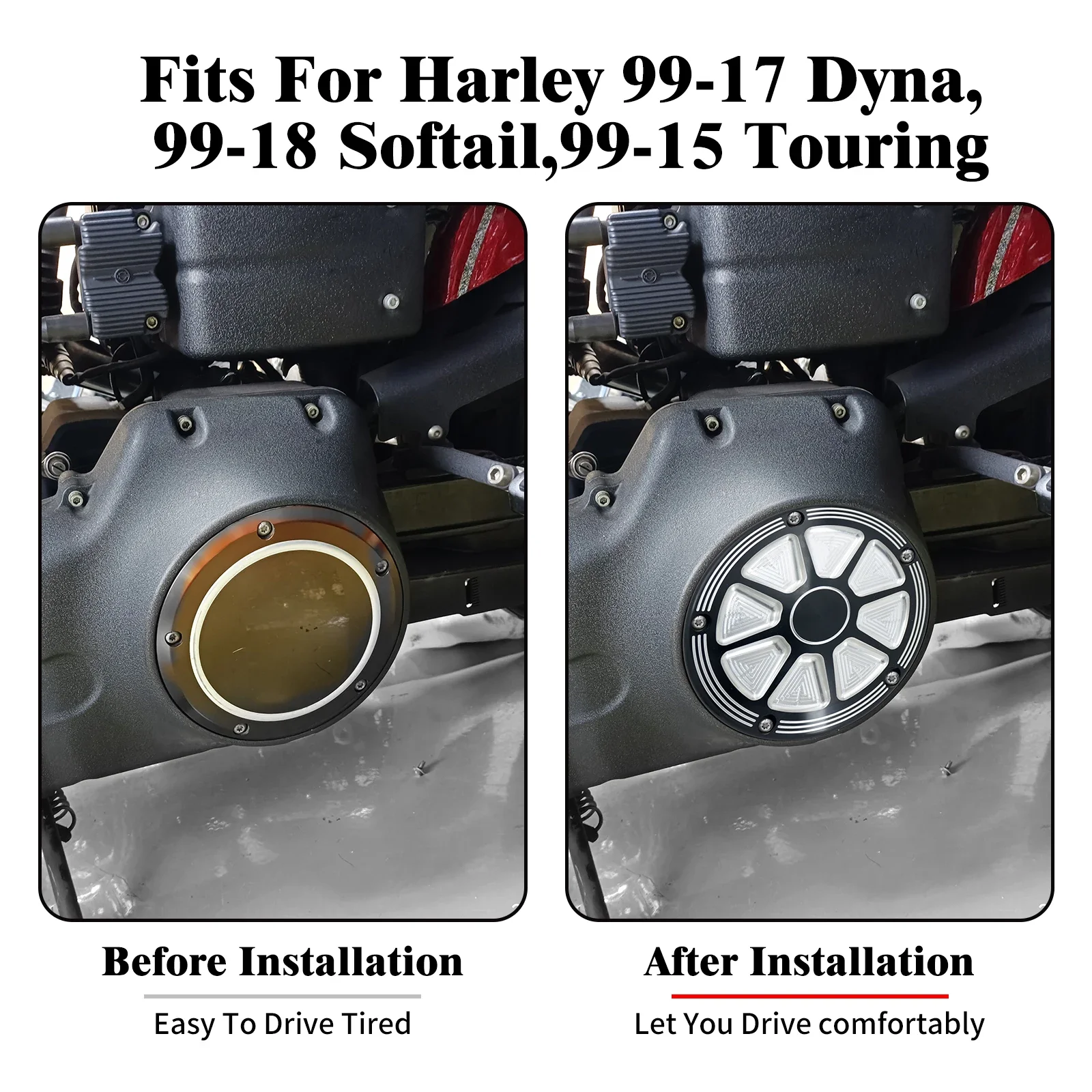 Motorcycle 5 Holes Derby Timing Timer Cover CNC Engine Cover For Harley Touring Softail Road Glide FLHR Softail FXBB Dyna FXDB