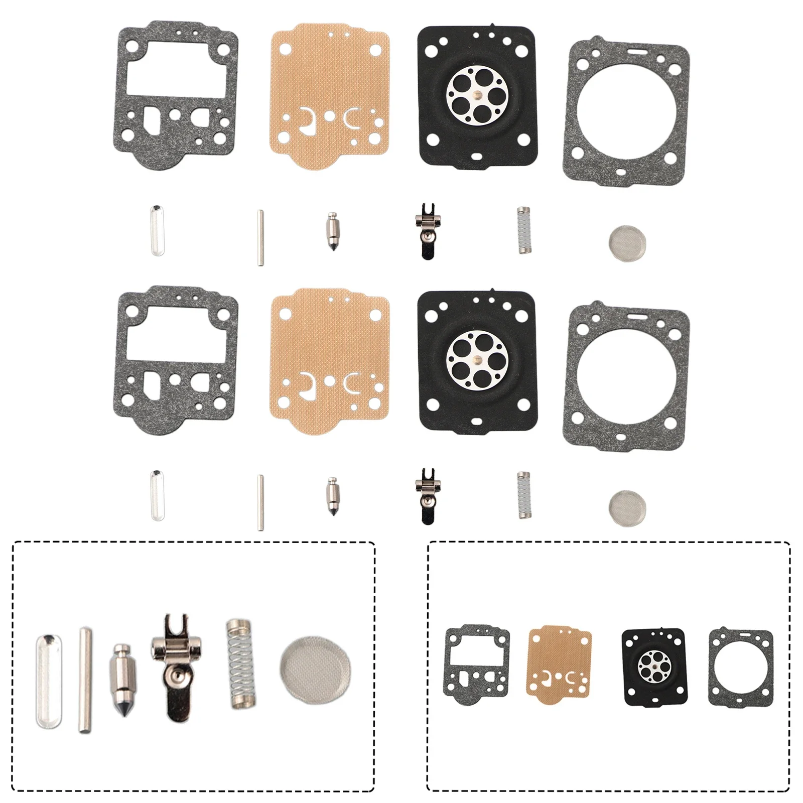 2pcs Carburetor Carb Repair Rebuild Kit for Jonsered Chainsaws CS2240 CS2240 S Compatible with 235 236 240 For 440