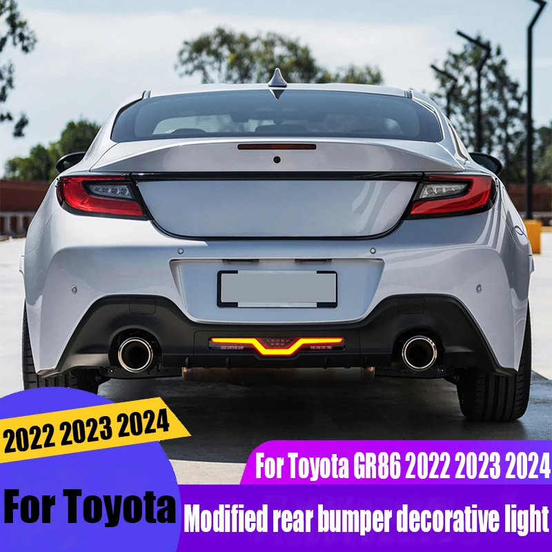

For Toyota GR86 2022 2023 2024 modified car rear bumper decorative light car exterior decorative atmosphere light accessories