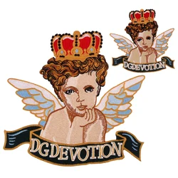 1 Pc Archangel Wings Embroidery Patches Fabric Decal DIY Jacket For Clothing Accessories Sewing Crafts Handmade Repair