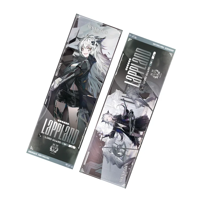 Arknights Anime Figures Lappland Amiya Texas Exusiai Laser Ticket Toy Bookmark Exquisite Christmas Gift Fans Collection Hot Sale