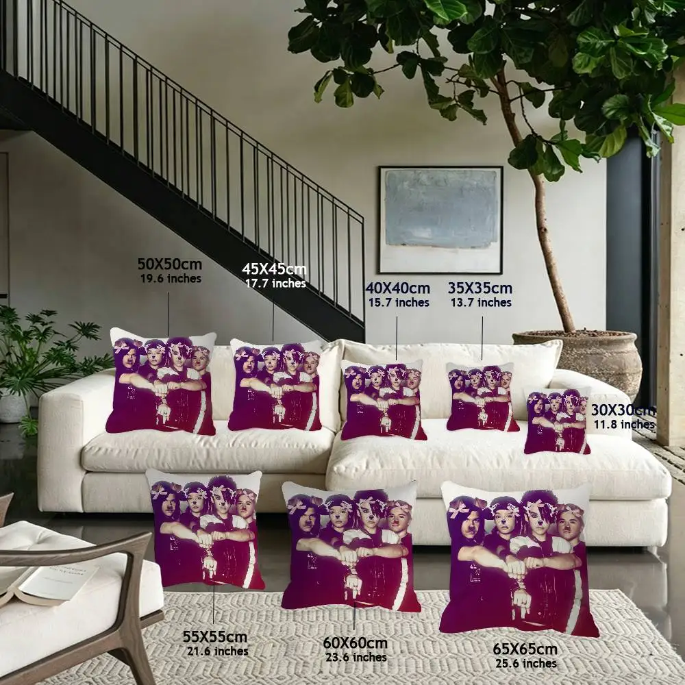 Rock Band Tokio Hotel Tom Kaulitz soft Comfortable Pillow Case for Sofa Living cat Room Home office Decor Protective Cover