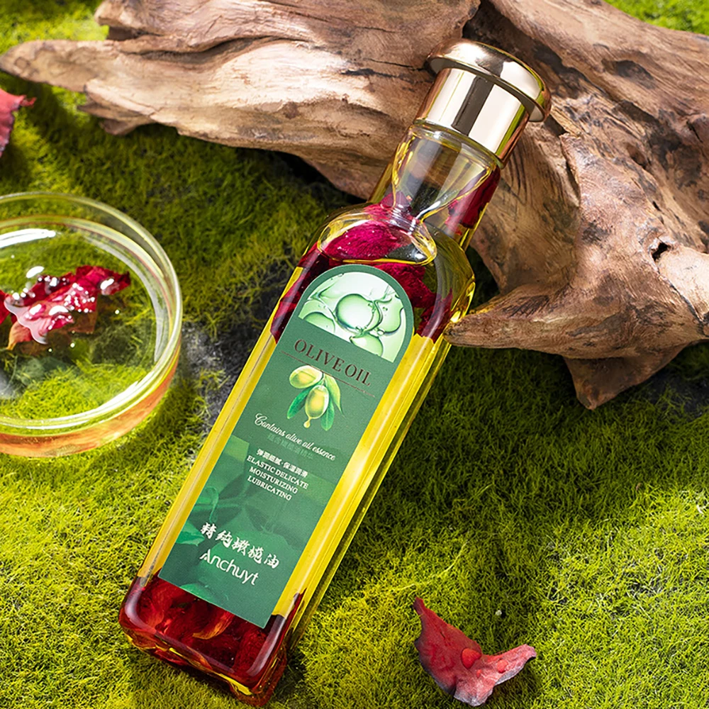 Pure Olive Oil Body Massage Essential Oil Facial Care Firming Elastic Clear Tender Skin Hydrating Moisturizing Reduce Fine Lines